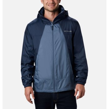 Columbia Point Park Windbreaker, Chamarras Azules Azul Marino Para Hombre | 703562-MXA